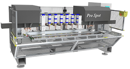 Více hlavová odporová svářečka – multiwelder